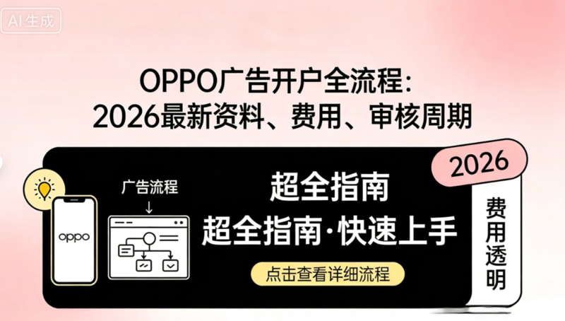 oppo广告开户