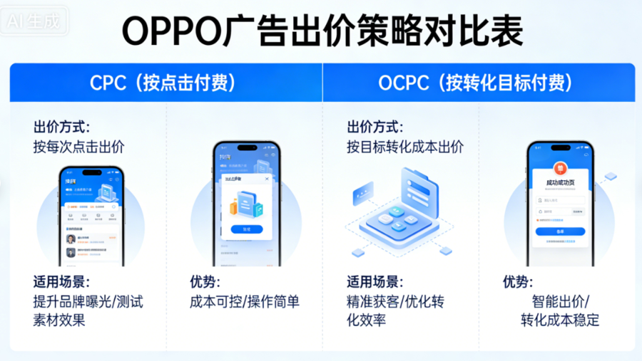oppo出价策略与计费模式